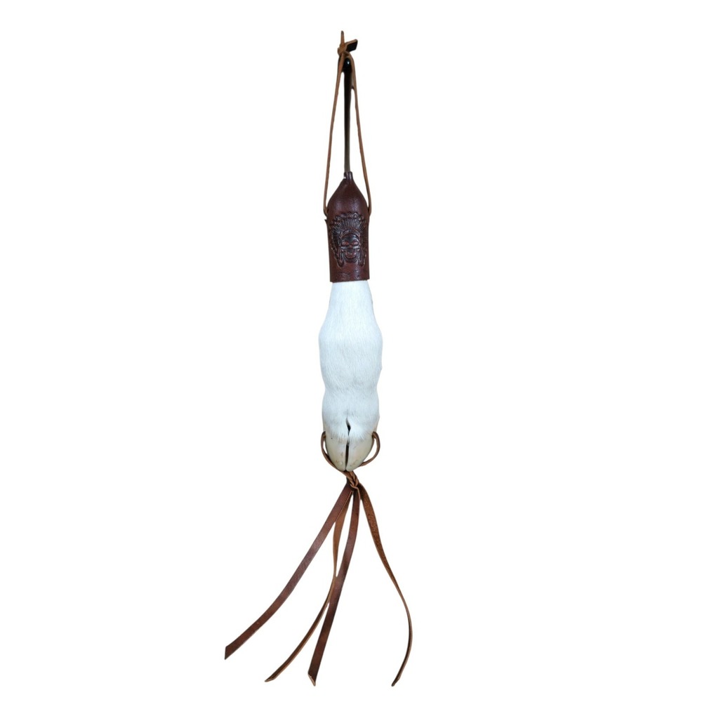 Novelty Taxidermy Preserved White Hoof Small Whip